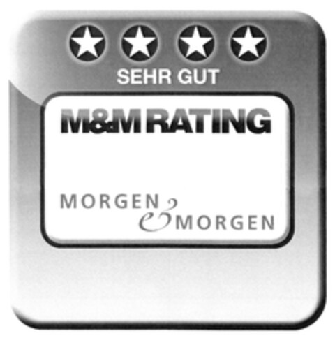 SEHR GUT M&M RATING MORGEN & MORGEN Logo (DPMA, 14.02.2013)
