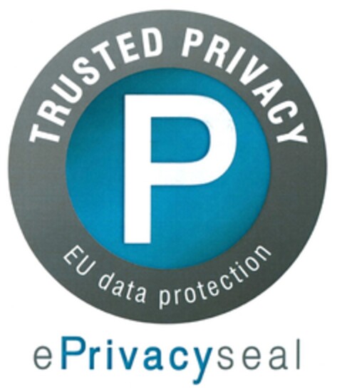TRUSTED PRIVACY P EU data protection ePrivacyseal Logo (DPMA, 02.06.2016)