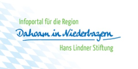 Infoportal für die Region dahoam in Niederbayern Hans Lindner Stiftung Logo (DPMA, 03/08/2023)