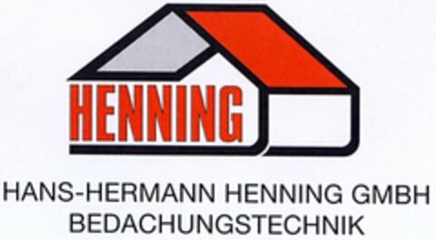 HENNING HANS-HERMANN HENNING GMBH BEDACHUNGSTECHNIK Logo (DPMA, 04.02.2004)