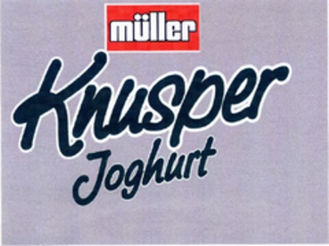 müller Knusper Joghurt Logo (DPMA, 09/19/2005)