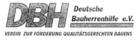 DBH Deutsche Bauherrenhilfe e.V. Logo (DPMA, 12/29/1997)