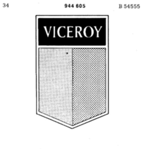 VICEROY Logo (DPMA, 01.07.1975)