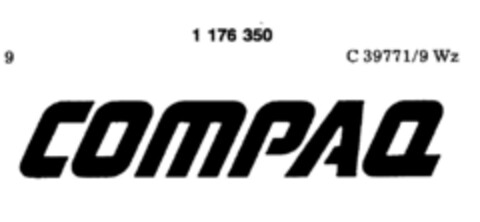 COMPAQ Logo (DPMA, 10/30/1989)