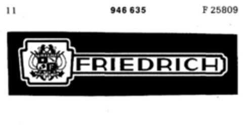 FRIEDRICH Logo (DPMA, 03/25/1975)