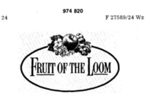 FRUIT OF THE LOOM Logo (DPMA, 09/27/1977)