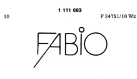 FABIO Logo (DPMA, 10/09/1986)