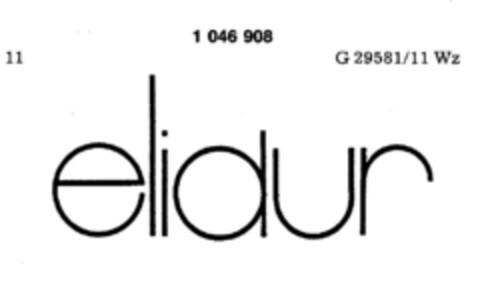 elidur Logo (DPMA, 05/10/1982)