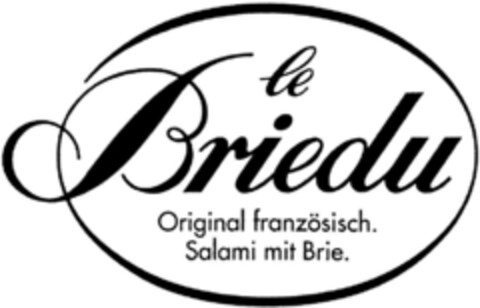 le Briedu Original französisch. Salami mit Brie. Logo (DPMA, 29.07.1993)