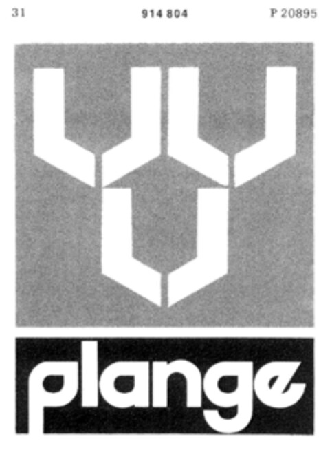 Plange Logo (DPMA, 31.10.1972)