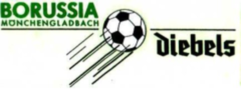 BORUSSIA MÖNCHENGLADBACH diebels Logo (DPMA, 16.07.1994)