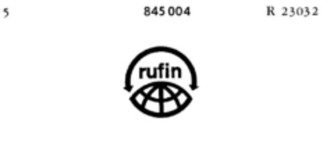 rufin Logo (DPMA, 27.01.1967)