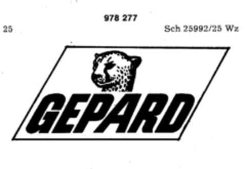 GEPARD Logo (DPMA, 07/30/1976)