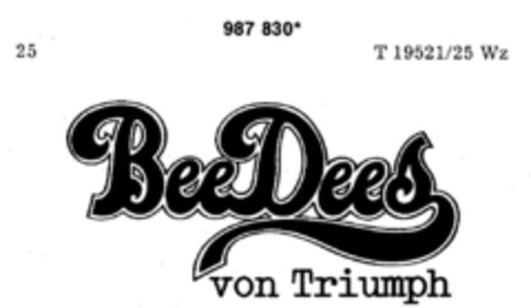 BeeDees von Triumph Logo (DPMA, 26.05.1979)