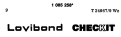 Lovibond CHECKIT Logo (DPMA, 19.10.1985)