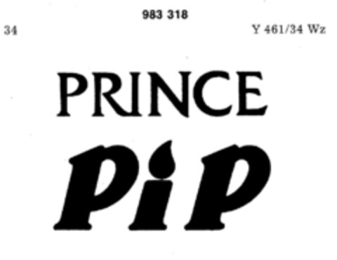 PRINCE PiP Logo (DPMA, 14.06.1977)