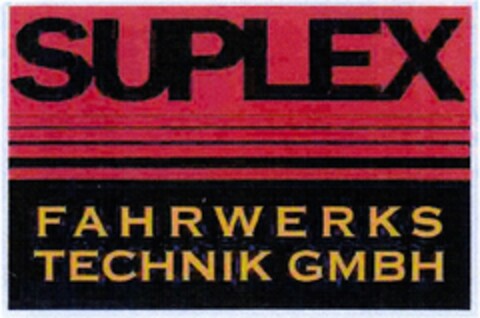 SUPLEX FAHRWERKSTECHNIK GmbH Logo (DPMA, 08/28/2009)