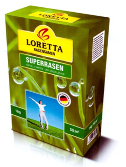 LORETTA RASENSAMEN SUPERRASEN Logo (DPMA, 20.08.2010)