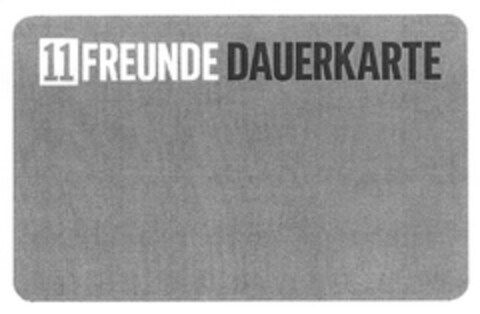 11 FREUNDE DAUERKARTE Logo (DPMA, 03/12/2012)