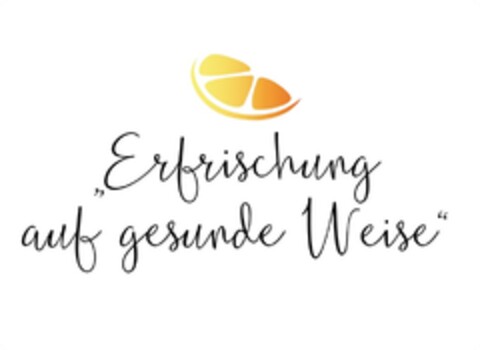 Erfrischung auf gesunde Weise Logo (DPMA, 16.06.2017)