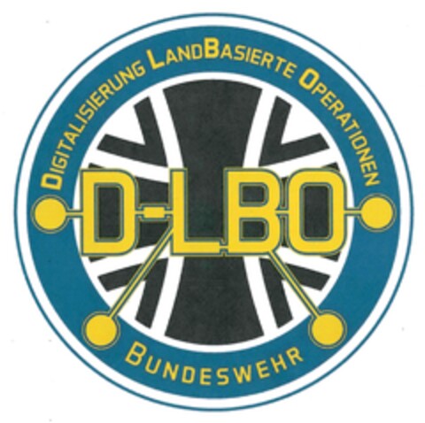D-LBO DIGITALISIERUNG LANDBASIERTE OPERATIONEN BUNDESWEHR Logo (DPMA, 10.04.2018)