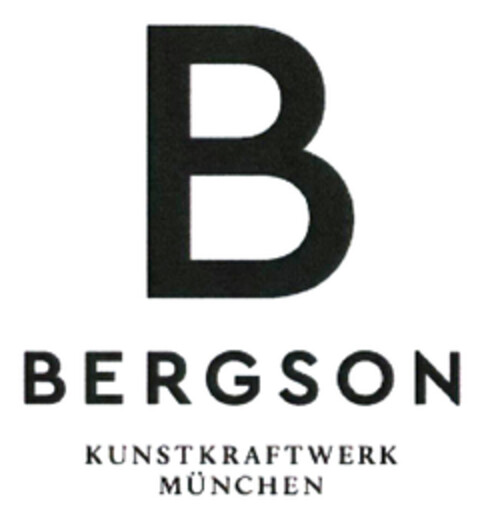 B BERGSON KUNSTKRAFTWERK MÜNCHEN Logo (DPMA, 25.10.2019)