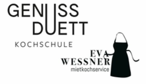 GENUSS DUETT KOCHSCHULE EVA WESSNER mietkochservice Logo (DPMA, 04.02.2019)