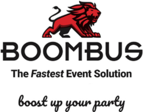 BOOMBUS The Fastest Event Solution boost up your party Logo (DPMA, 04/19/2023)