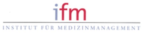 ifm INSTITUT FÜR MEDIZINMANAGEMENT Logo (DPMA, 15.05.2006)