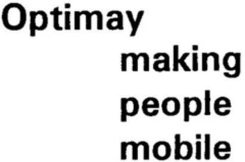 Optimay making people mobile Logo (DPMA, 12/09/1994)