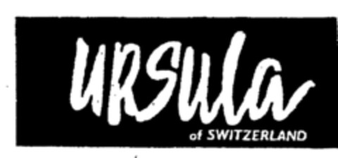 URSULA of Switzerland Logo (DPMA, 26.01.1995)