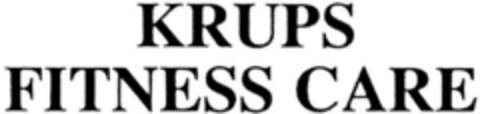 KRUPS FITNESS CARE Logo (DPMA, 29.06.1995)