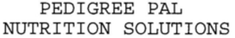 PEDIGREE PAL NUTRITION SOLUTIONS Logo (DPMA, 10/22/1996)