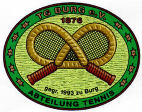 TG BURG e.V. ABTEILUNG TENNIS Logo (DPMA, 05/26/1998)