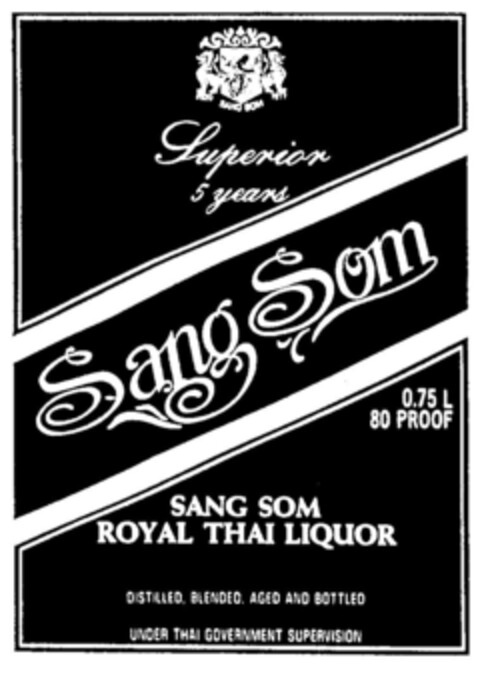 Sang Som ROYAL THAI LIQUOR Logo (DPMA, 17.04.1999)