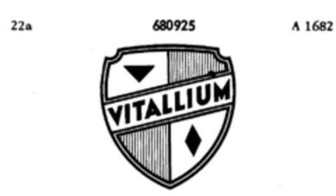 VITALLIUM Logo (DPMA, 03.10.1951)