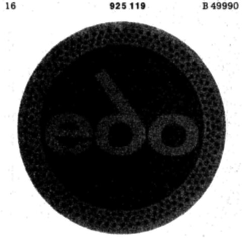 edo Logo (DPMA, 23.12.1972)