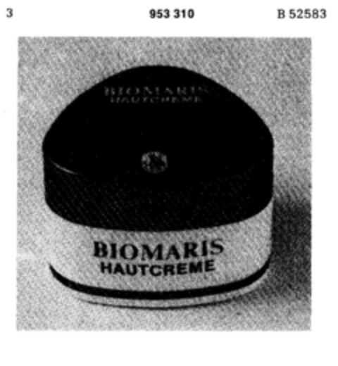 BIOMARIS HAUTCREME Logo (DPMA, 03.05.1974)