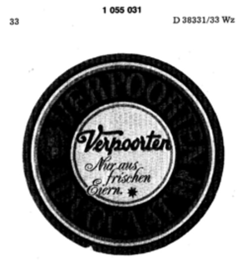 VERPOORTEN ADVOCAAT Nur aus frischen Eiern Logo (DPMA, 10.03.1983)