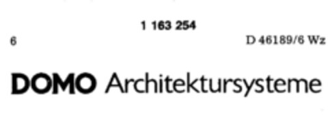 DOMO Architektursysteme Logo (DPMA, 04.03.1989)