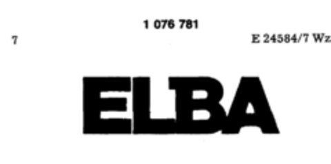 ELBA Logo (DPMA, 22.09.1984)