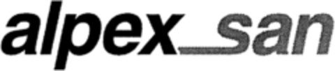 alpex san Logo (DPMA, 04/15/1993)