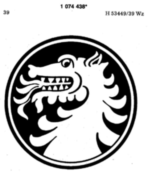 1074438 Logo (DPMA, 22.11.1984)