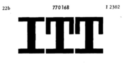 ITT Logo (DPMA, 08/13/1959)