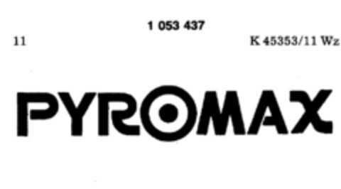PYROMAX Logo (DPMA, 01/11/1983)