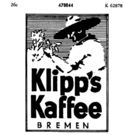 Klipp's Kaffee BREMEN Logo (DPMA, 05/17/1935)
