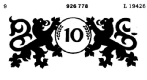 10 Logo (DPMA, 20.07.1973)