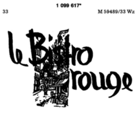 le Bistro rouge Logo (DPMA, 30.10.1986)