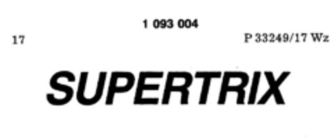 SUPERTRIX Logo (DPMA, 26.10.1985)