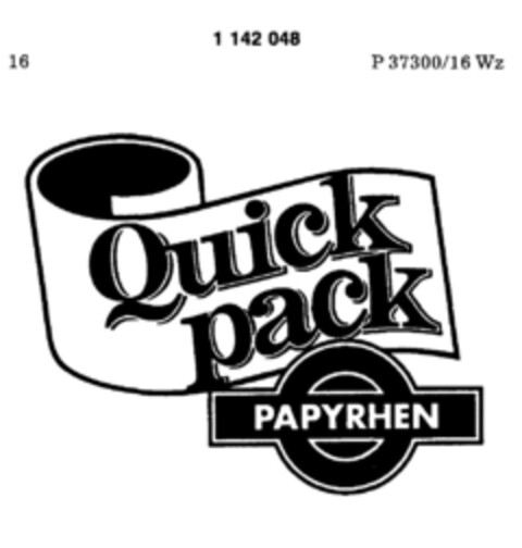 Quick pack PAPYRHEN Logo (DPMA, 26.11.1988)